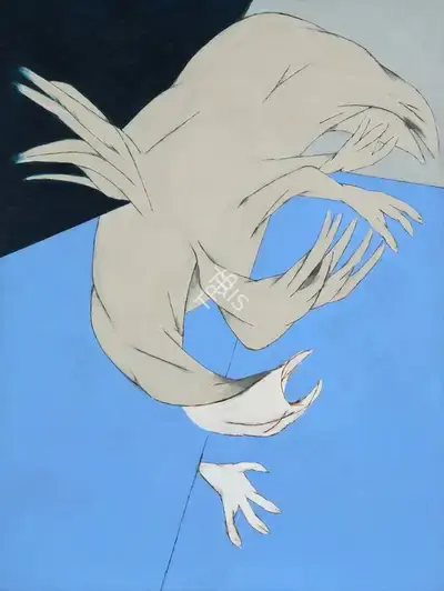 Mehta, Tyeb (Artist). Falling Bird, 2002-2004 | Painting, Sa.Mum/13.03.18, 2018 · Saffronart