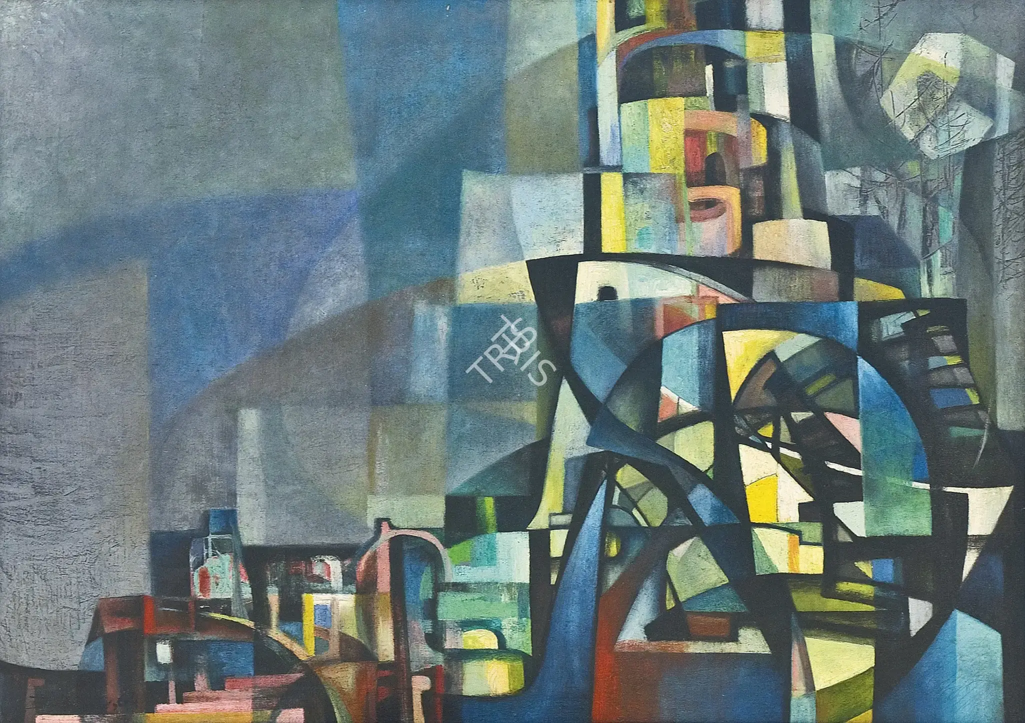 Bikash Bhattacharjee (Artist), Abstract l, 1964, Painting