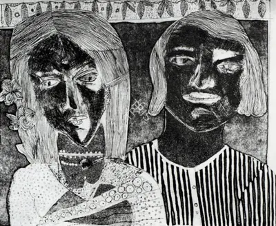 R.B. Bhaskaran (Artist), Untitled, Graphic Art