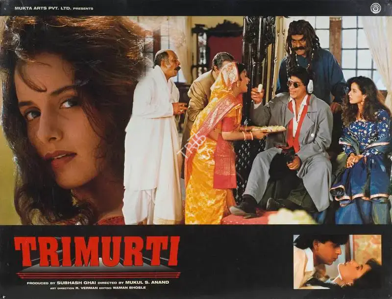 Ashok Mehta (Cinematographer), Trimurti, 1995, Lobby Card