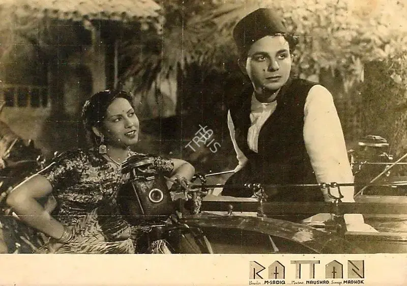 Dwarka Divecha (Cinematographer), Rattan, 1944, Lobby Card