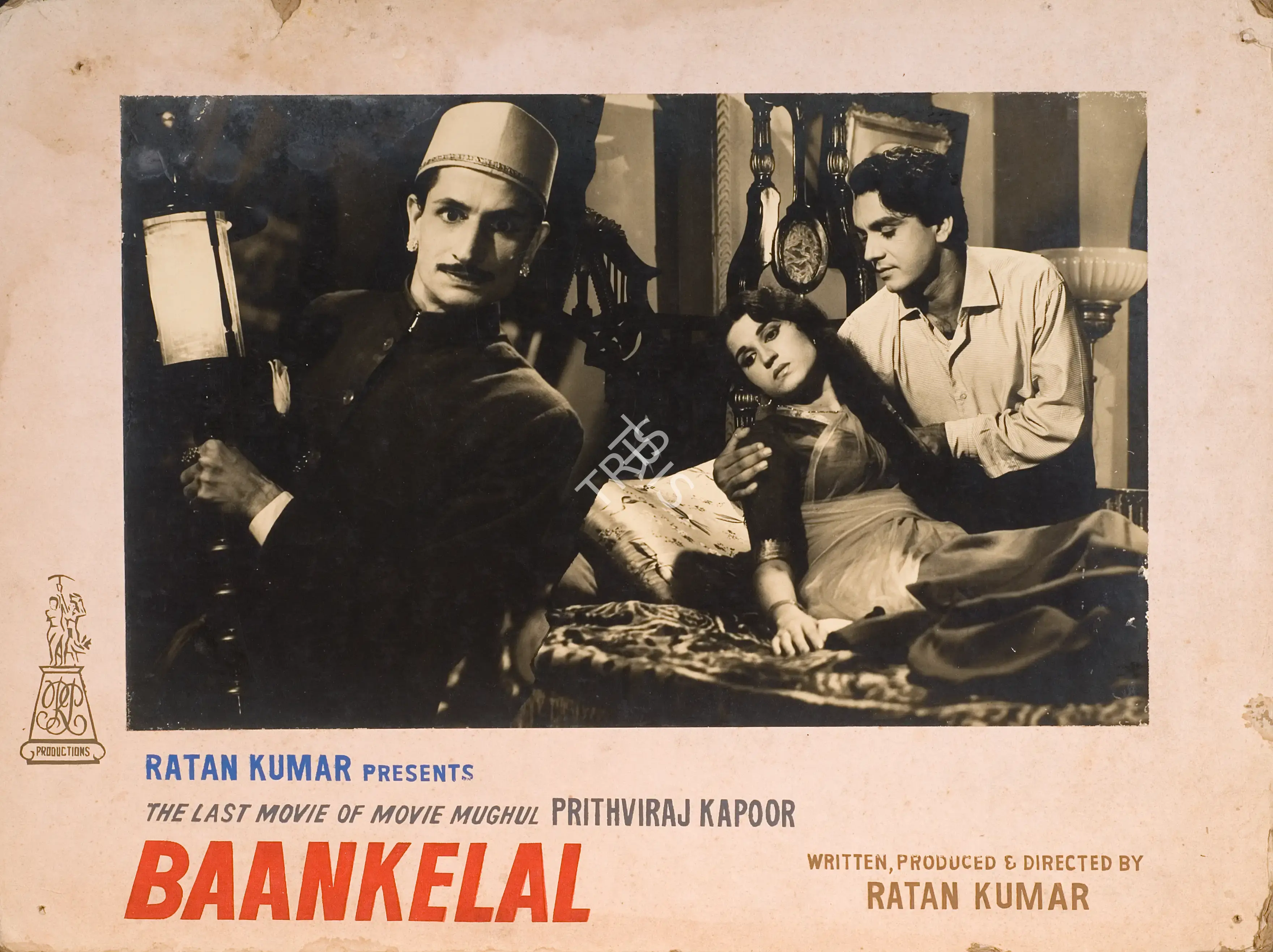 Ratan Kumar (Producer), Baankelal, 1972, Photographic Still Mounted on Lobby Card