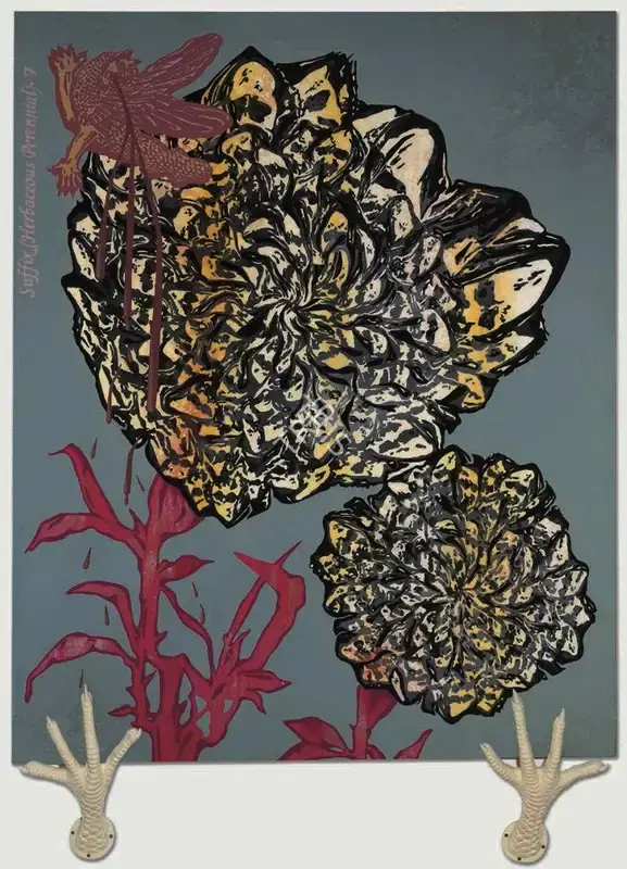 Kallat, Jitish (Artist). Suffix (Herbaceous Perennial)-7, 2007 | Painting, Ch.Lon/11.06.14, 2014 · Christie's