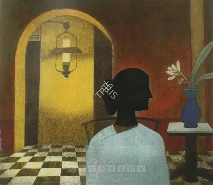 Pyne, Ganesh (Artist). Night Of The Flower, n.d. | Painting, Ch.NeY/31.03.05