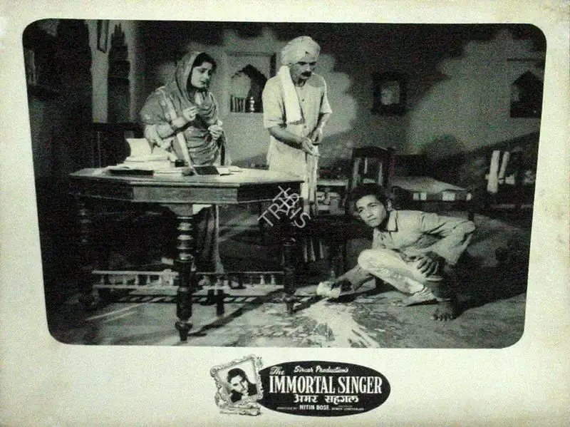 Nitin Bose (Director), Amar Saigal, 1955, Lobby Card