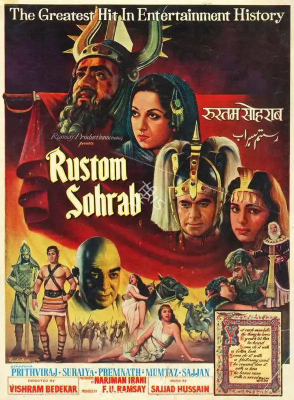 F.U. Ramsay (Producer), Rustom Sohrab, 1963, Song-Synopsis Booklet