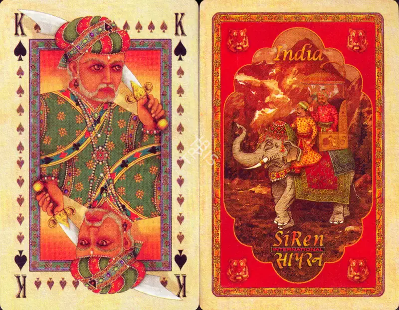 India -3, 1998, Playing Cards