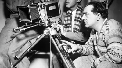 Unknown (Photographer). Fritz Lang at work | Photographic Still | CinemaEducation | 00440443