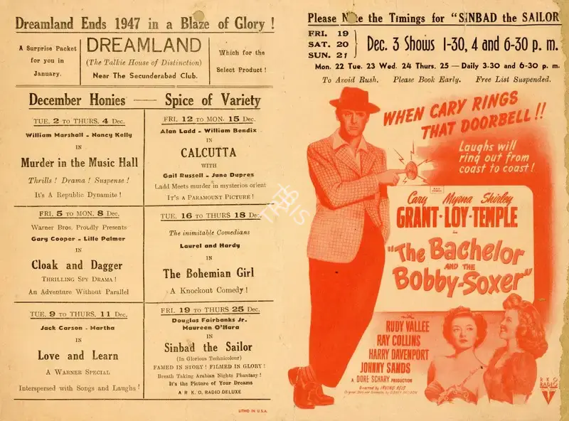 Irving Reis (Director), The Bachelor and the Bobby-Soxer, 1947, Handbill