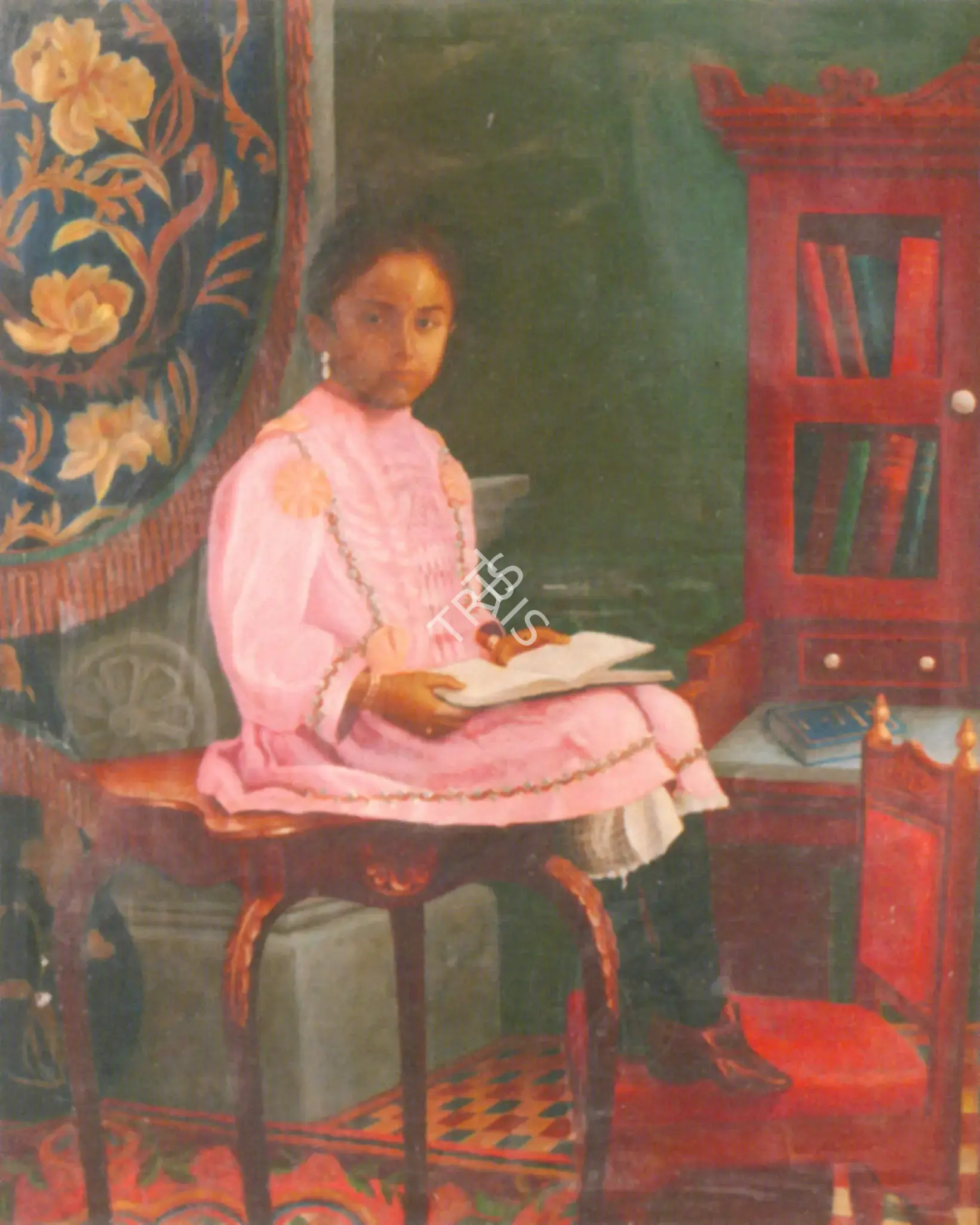 M.F. Pithawala (Artist), Portrait Of A Young Princess, Said To Be Of Gujarat, Painting