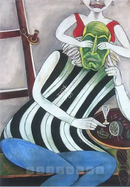 Sen, Paritosh (Artist). Hasya Rasa - Or Comic Sentiment, 2002 | Painting, Sa.Onl/12.05.05, 2005 · Saffronart