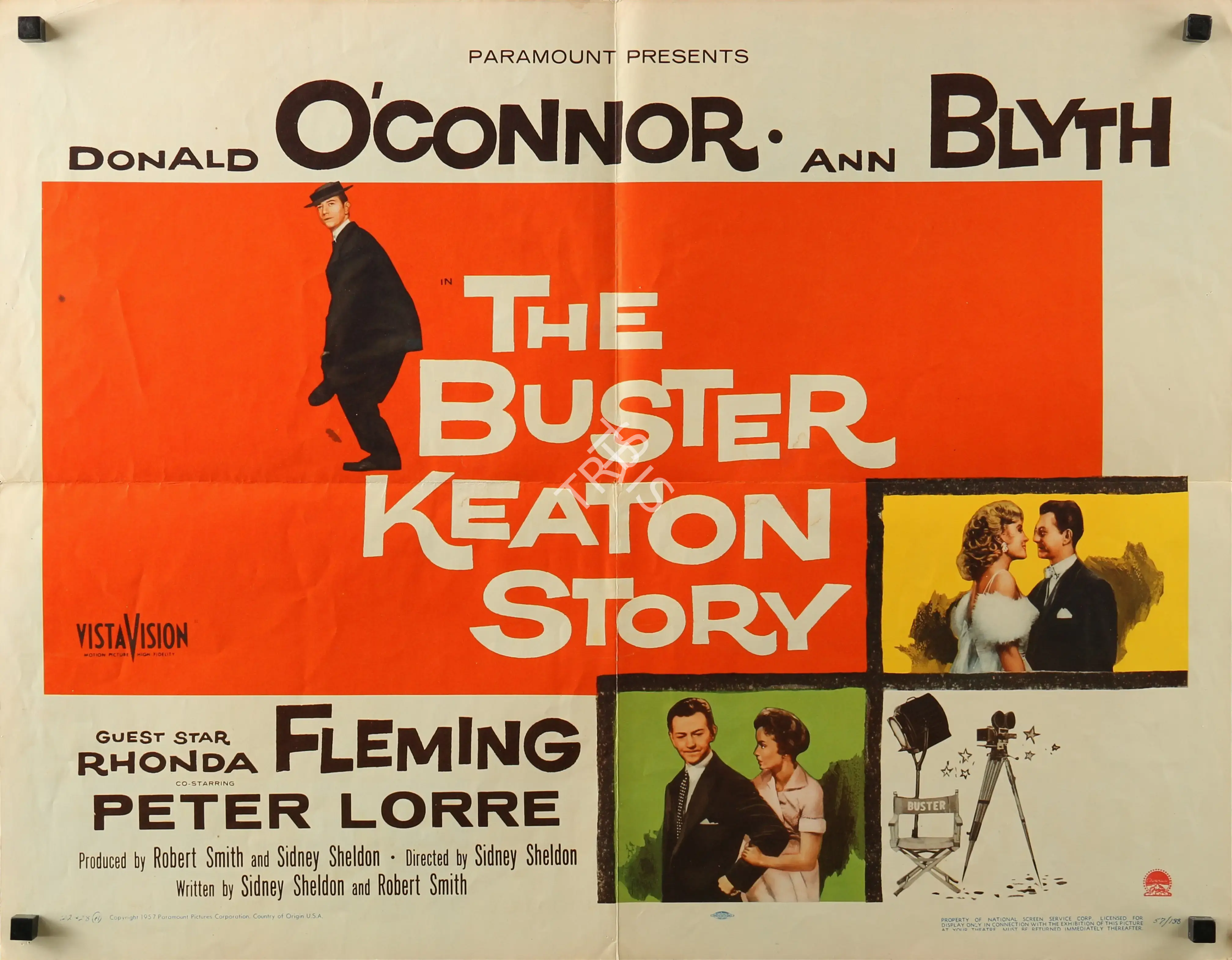 Sheldon, Sidney (Producer), The Buster Keaton Story, 1957 | Poster | CinemaEducation | 00857160