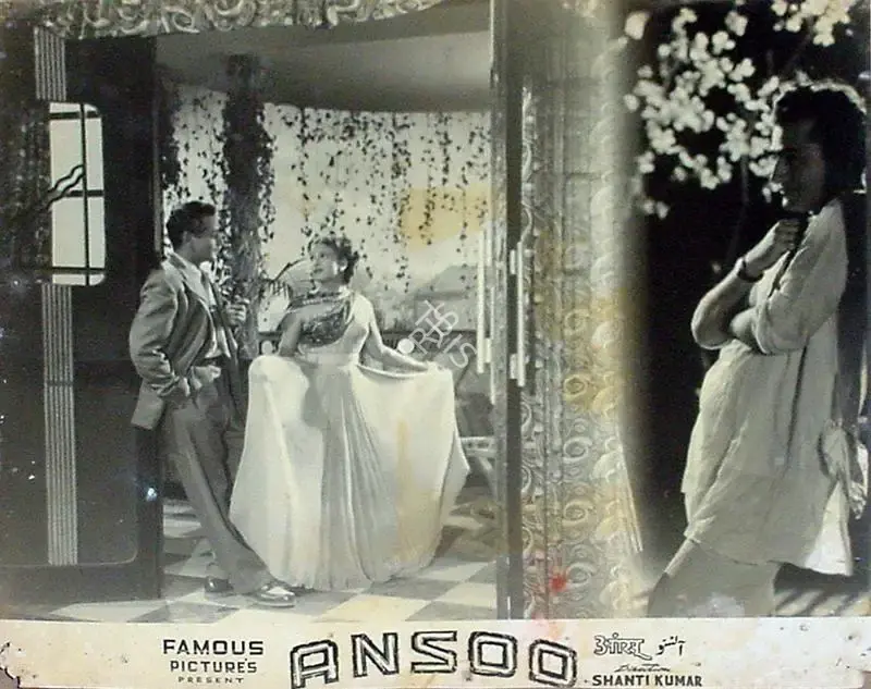 Qamar Jalalabadi (Producer), Ansoo, 1953, Lobby Card