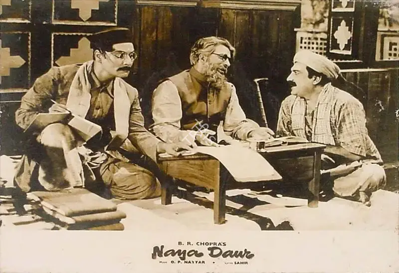 M.N. Malhotra (Cinematographer), Naya Daur, 1957, Lobby Card