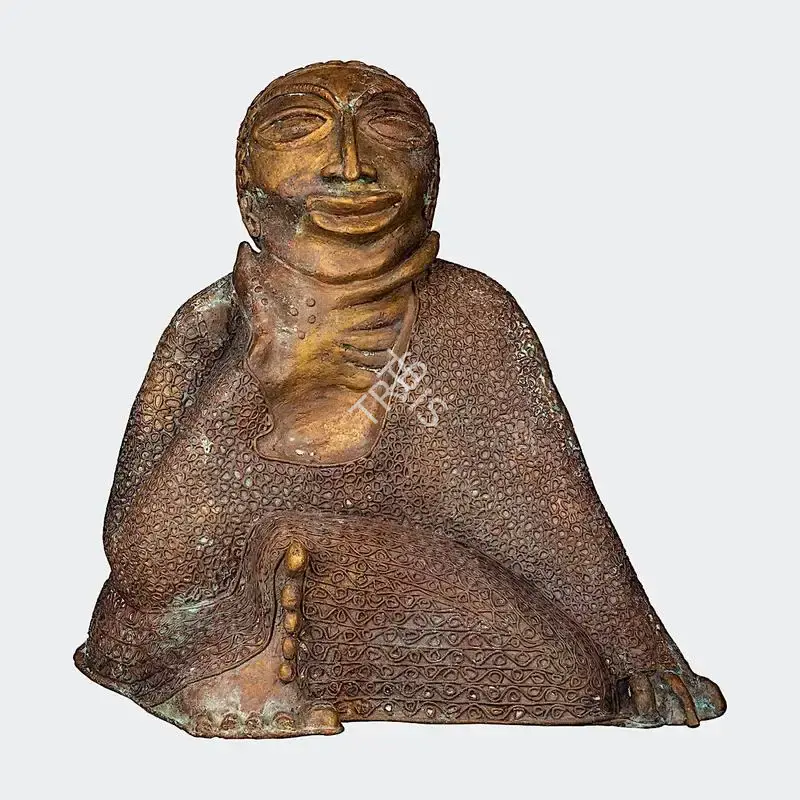 Meera Mukherjee (Artist), Chintabid (Thinker), 1973, Sculpture