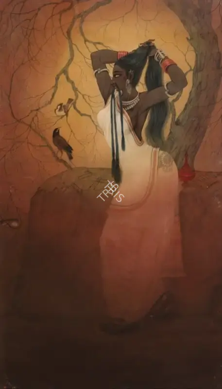 Badri Nath Arya (Artist), Sanvri, 1965, Painting