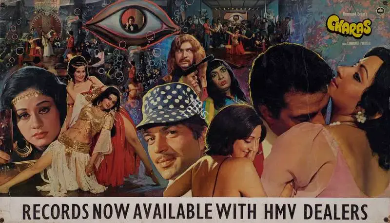 Ramanand Sagar (Producer), Charas, 1976, Lobby Card