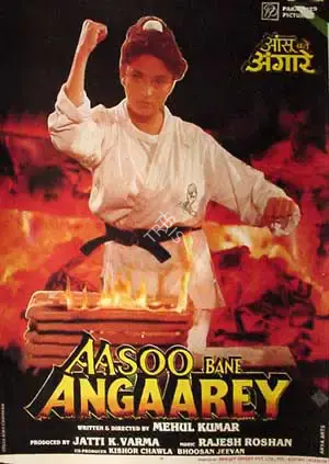 Jatti K. Varma (Producer), Aasoo Bane Angaarey, 1993, Full Sheet Poster