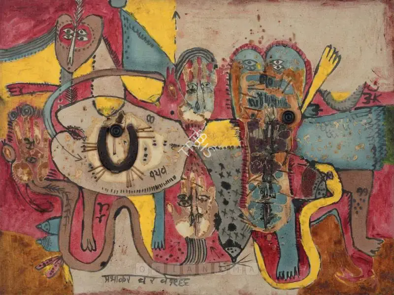 Prabhakar Barwe (Artist), Untitled, 1966, Painting