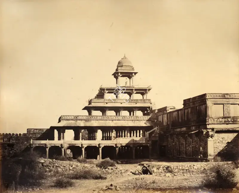 Studio V. & E. Pont (Photographic Studio), Panch Mahal Futteepore Sikri, Antiquarian Photograph
