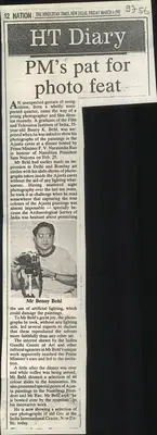 PM's Pat For Photo Feat, 1992, Newspaper Clipping