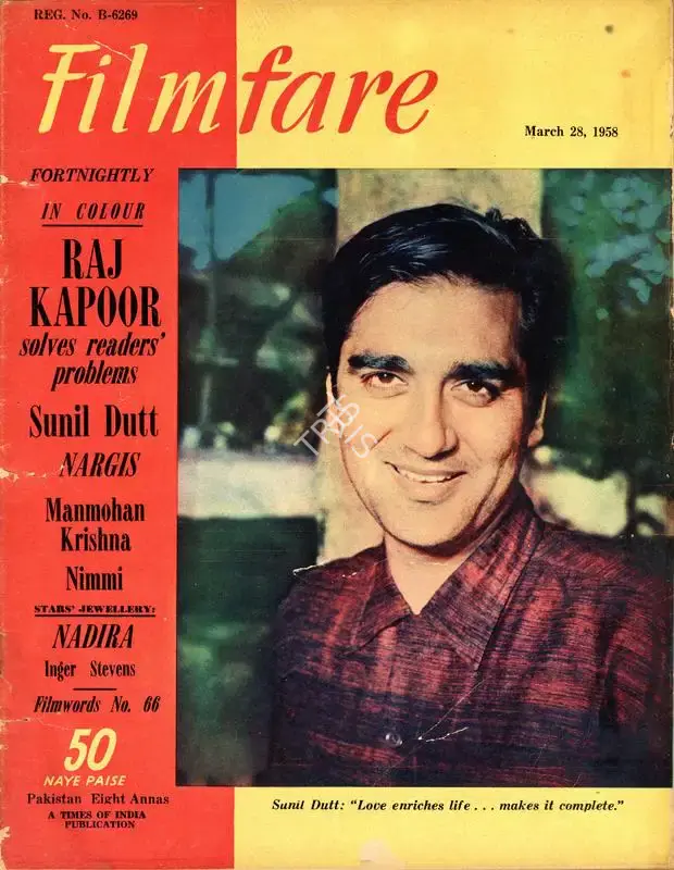 C.R. Mandy (Editor), Filmfare, 1958, Magazine