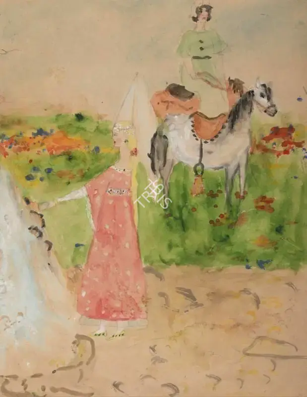 Amrita Sher-Gil (Artist), Untitled, 1923, Painting
