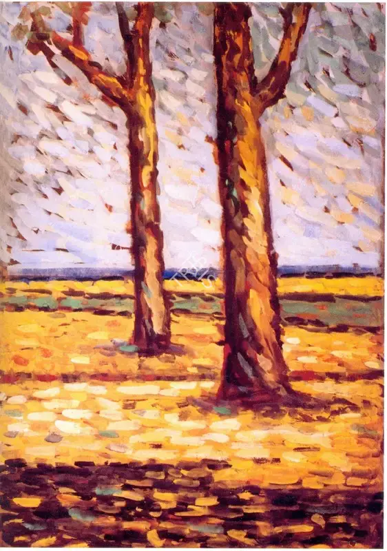 Jamini Roy (Artist), Landscape, 1925, Painting