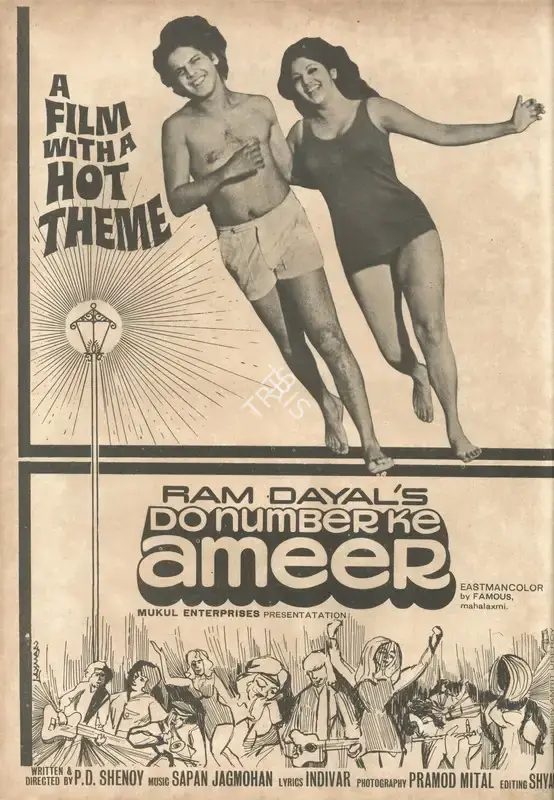 Ram Dayal (Producer), Do Number Ke Ameer, 1974, Advertisement