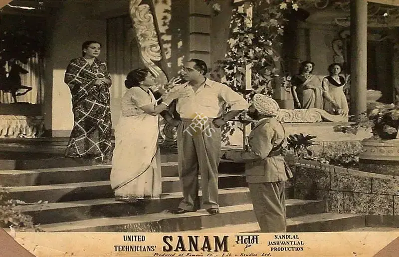 Jal Mistry (Cinematographer), Sanam, 1951, Lobby Card