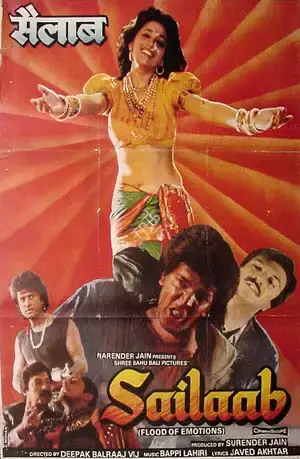 Surendra Jain (Producer), Sailaab, 1990, Full Sheet Poster