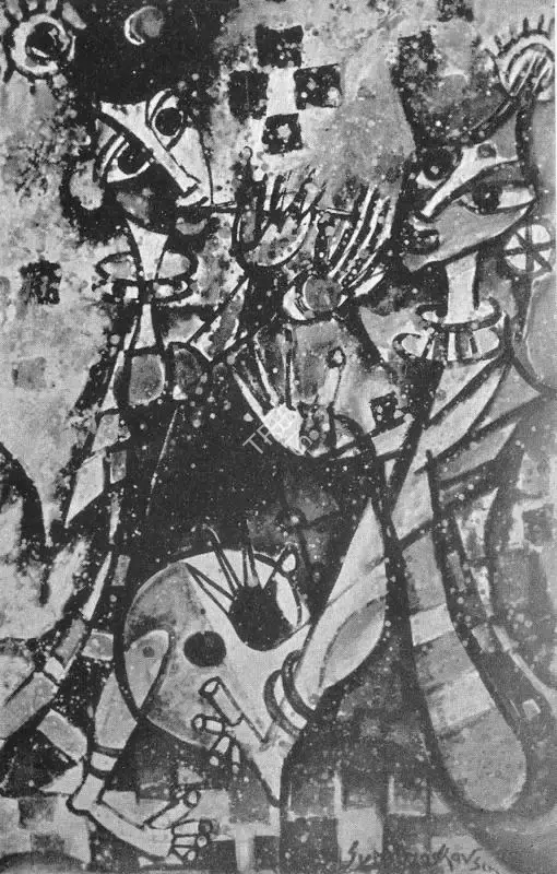 Sunil Madhav Sen (Artist), Musicians, 1963, Painting
