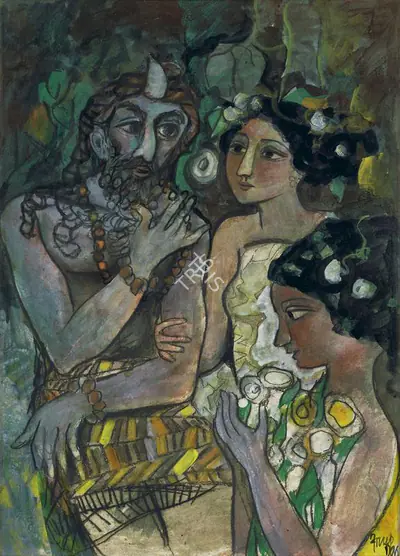 Arup Das (Artist), Untitled, 1990, Painting