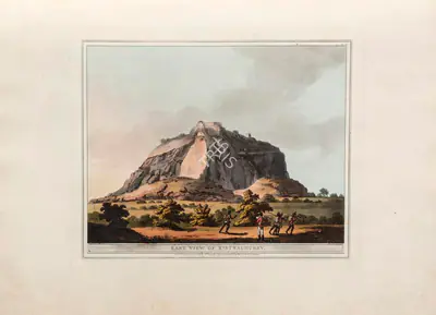 Harraden (Printmaker), East view of Kistnaghurry, 1804, Aquatint