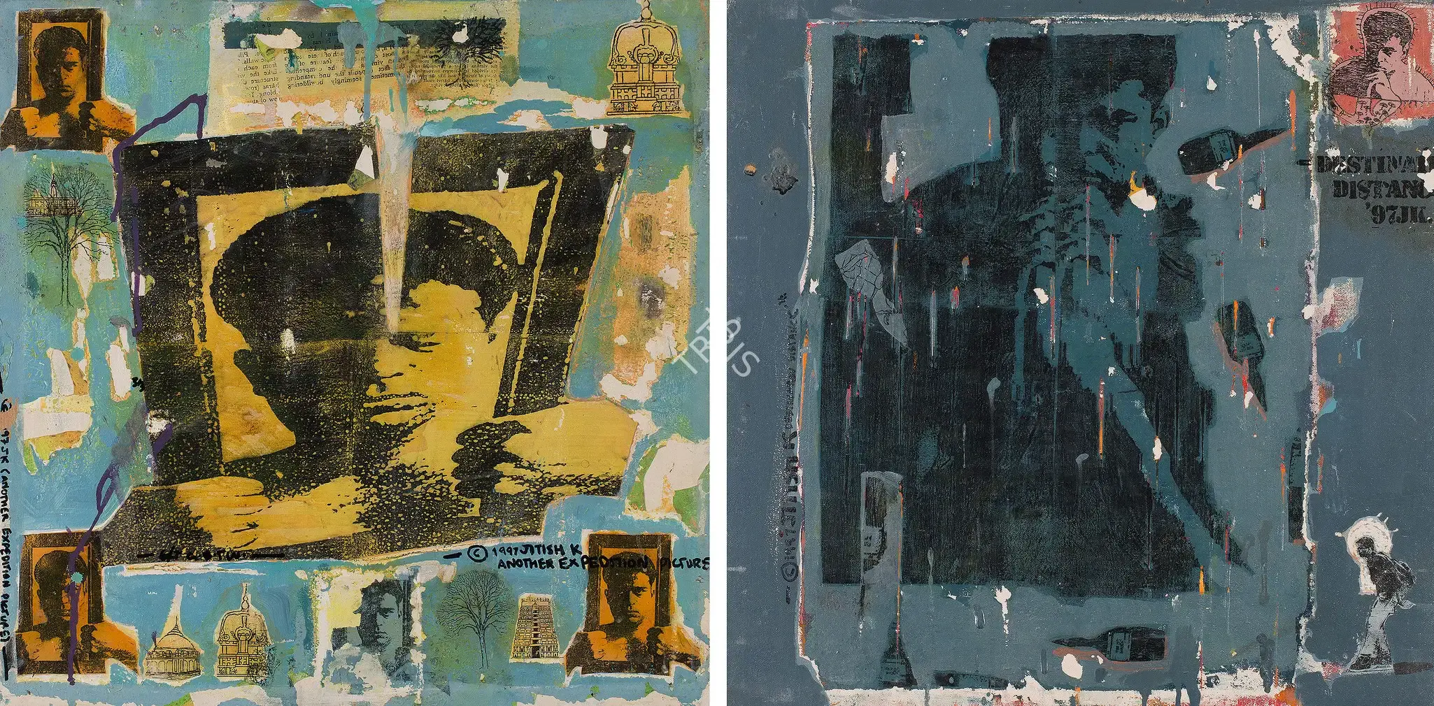 Jitish Kallat (Artist), Another Expedition Picture, 1997, Painting