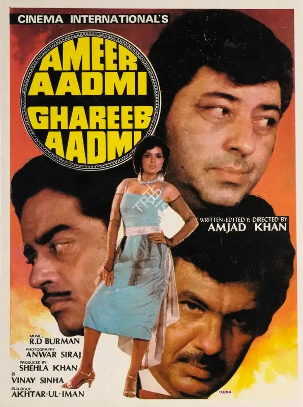 Shehla Khan (Producer), Ameer Aadmi Gareeb Aadmi, 1985, Song-Synopsis Booklet