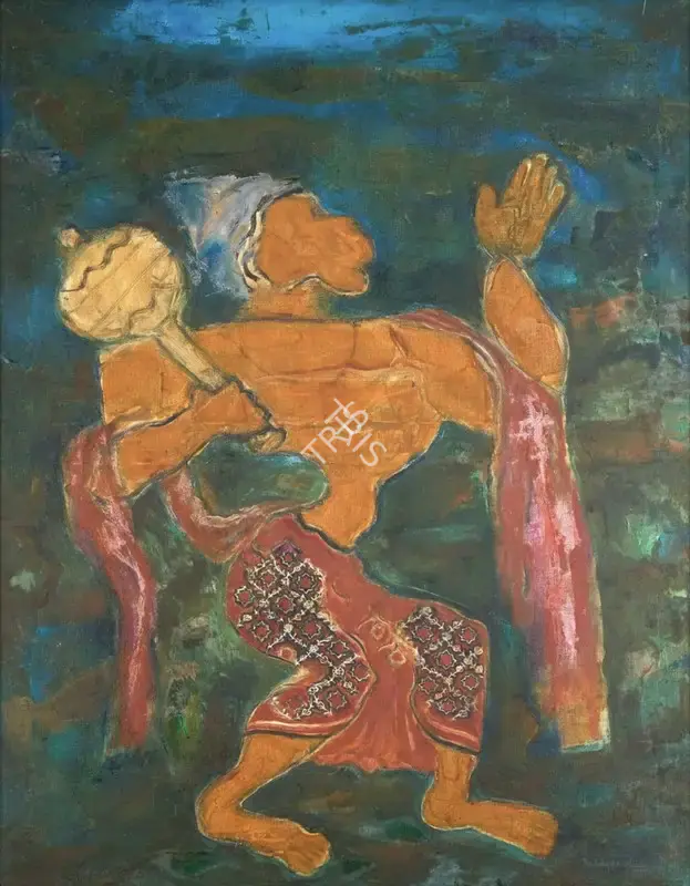 Reddeppa Naidu (Artist), Hanuman, 1996, Painting