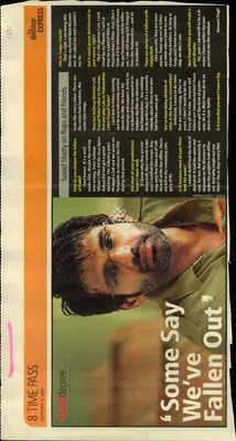 Harneet Singh (Reporter), Some say We've Fallen out, 2004, Newspaper Clipping