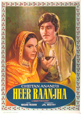Chetan Anand (Producer), Heer Raanjha, 1970, Full Sheet Poster