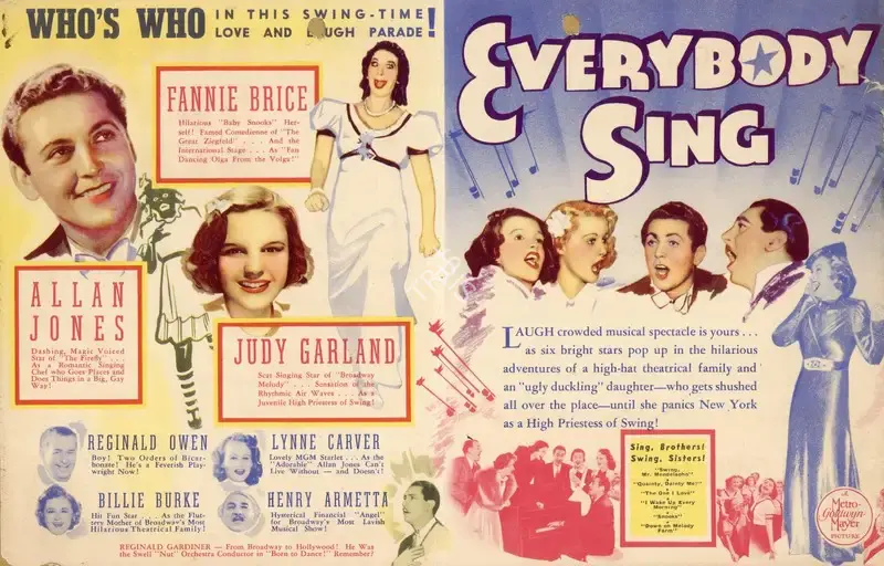Edwin L. Marin (Director), Everybody Sing, 1938, Handbill