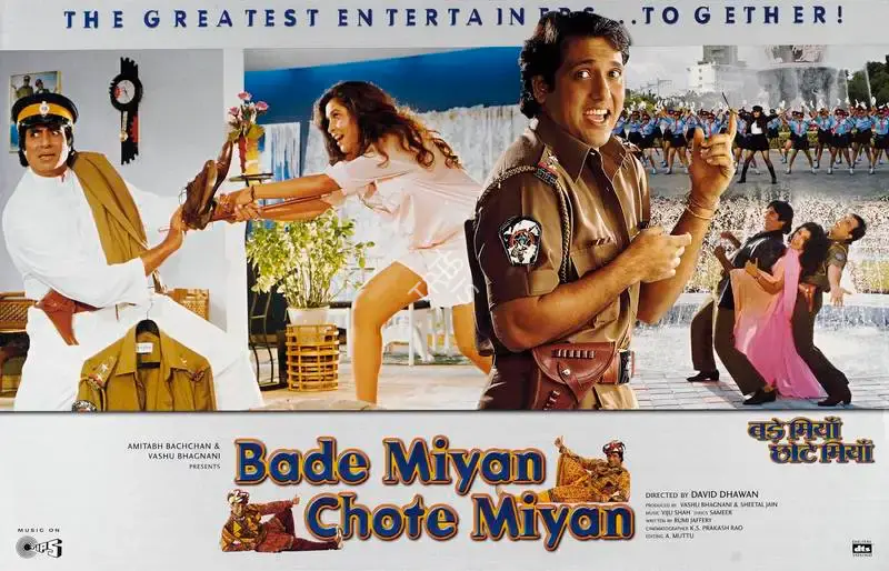 Vashu Bhagnani (Producer), Bade Miyan Chote Miyan, 1998, Lobby Card