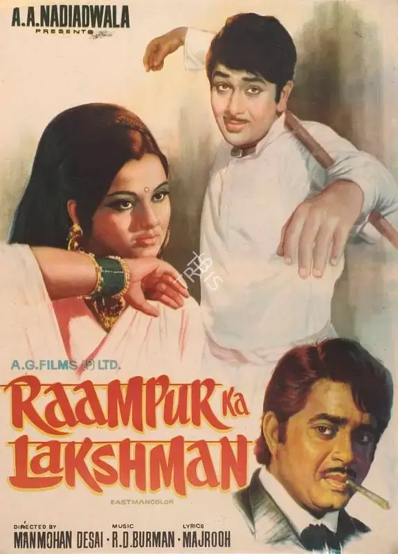 A.A. Nadiadwala (Producer), Raampur Ka Lakshman, 1972, Full Sheet Poster