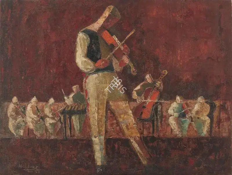 K.K. Hebbar (Artist), Untitled, 1958, Painting