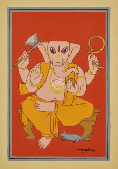 Lalu Prasad Shaw (Artist), Untitled, 2018, Painting
