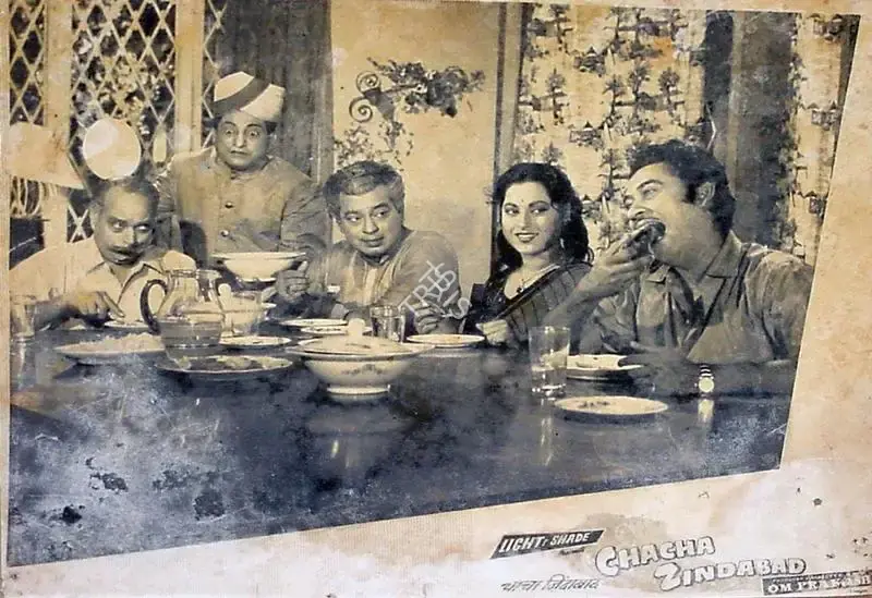 Om Prakash (Producer), Chacha Zindabad, 1959, Lobby Card