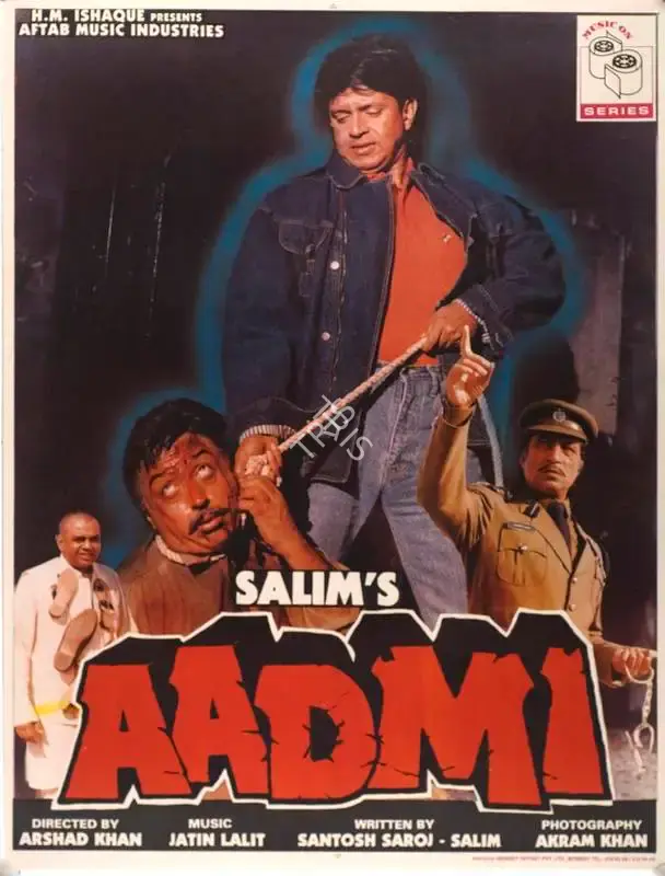 Salim (Producer), Aadmi, 1993, Full Sheet Poster