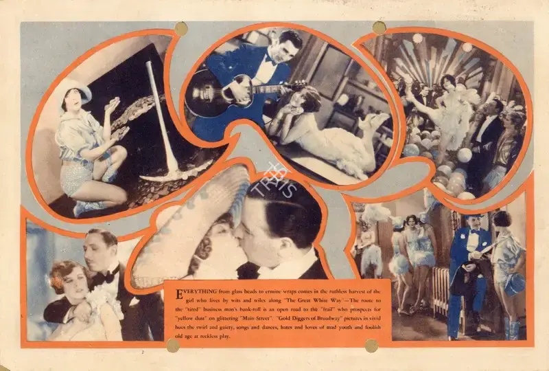 Roy Del Ruth (Director), Gold Diggers of Broadway, 1929, Handbill