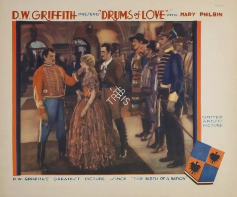 D.W. Griffith (Director), Drums of Love, 1928, Lobby card