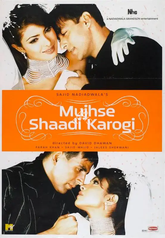 Sajid Nadiadwala (Producer), Mujhse Shaadi Karogi, 2004, Full Sheet Poster