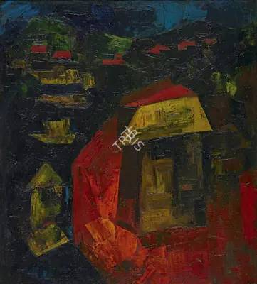 H.A. Gade (Artist), Untitled, 1950, Painting